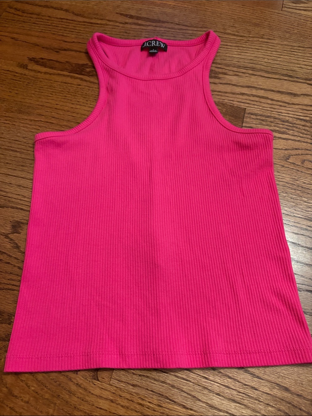 J. Crew Hot Pink Ribbed Tank size small